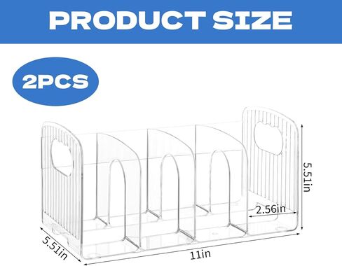 2 Pack Clear Acrylic CD Holder DVD/CD Display Racks CD Storage Box with Handle, 4 Compartments Desktop CD Organizer for Media Shelf Storage and Oraganization, Hold 32-48 Cases in Kuwait