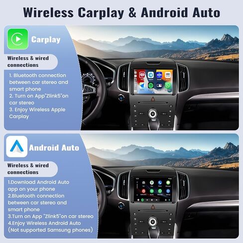 4G+128G Andriod Car Radio for Ford Edge 2011-2015 with CarPlay Android Auto 10.1 Inch Incell Touch Screen with GPS Navigation WiFi Backup Camera Mic in Saudi Arabia