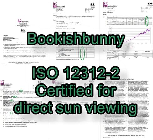 5 أزواج من النظارات البلاستيكية لمشاهدي كسوف الشمس من Bookishbunny، معتمدة من ISO، 3 أزواج للبالغين وزوجين للأطفال in Saudi Arabia