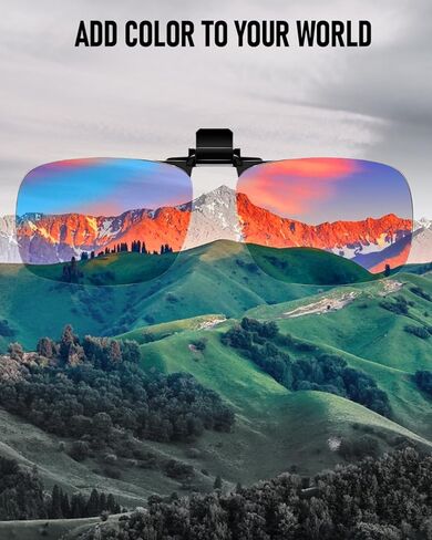 نظارات عمى الألوان قابلة للطي للرجال، نظارات لتصحيح نقص رؤية الألوان وتعزيزها لعمى الألوان الأحمر والأخضر in Kuwait