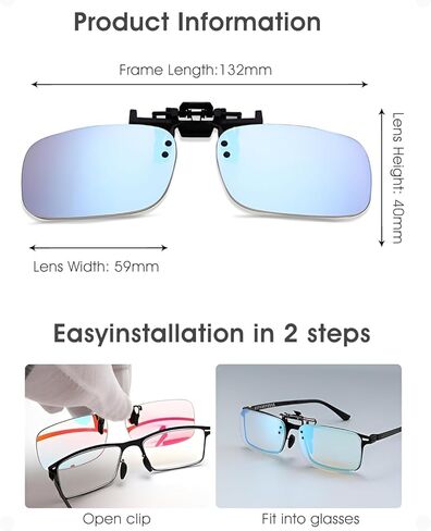 نظارات عمى الألوان قابلة للطي للرجال، نظارات لتصحيح نقص رؤية الألوان وتعزيزها لعمى الألوان الأحمر والأخضر in Kuwait