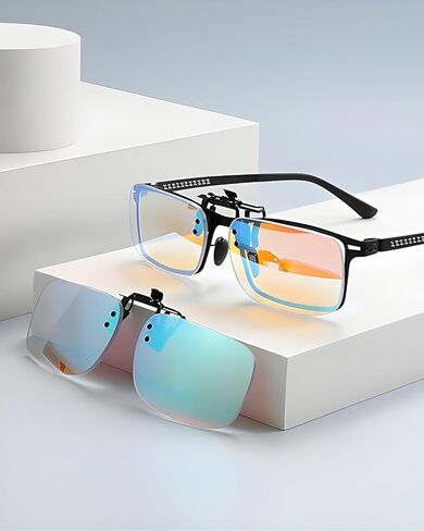 نظارات عمى الألوان قابلة للطي للرجال، نظارات لتصحيح نقص رؤية الألوان وتعزيزها لعمى الألوان الأحمر والأخضر in Kuwait