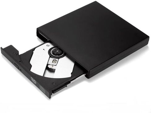 محرك أقراص CD DVD خارجي ناسخ USB 2.0، محرك أقراص CD/DVD±RW محمول نحيف لأجهزة الكمبيوتر المحمول والكمبيوتر المكتبي، التوصيل والتشغيل لنظام التشغيل Windows in Saudi Arabia