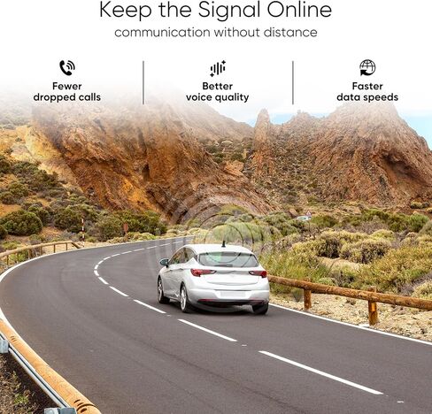 الهاتف الخليوي الداعم لسيارة الدفع الرباعي فان | معزز إشارة الهاتف الخلوي للمركبة لجميع شركات النقل الأمريكية، يعزز 5G/4G LTE، معتمد من لجنة الاتصالات الفيدرالية (FCC) in Kuwait