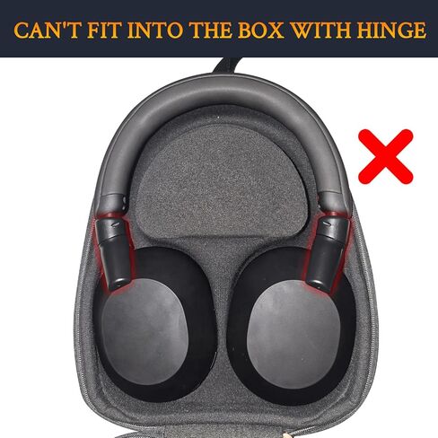 SOULWIT Broken Hinge Repair Part for Sony WH-1000XM5 (WH1000XM5), Reinforced Protective Joint Connectors for XM5 Headband Folding Side Cover Slider to Fix and Prevent Breakage - Black in Saudi Arabia