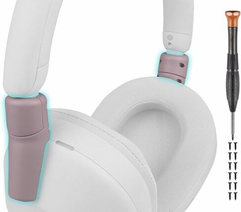 قطعة إصلاح المفصلات المكسورة من SOULWIT لجهاز Sony WH-1000XM5 (WH1000XM5)، موصلات مشتركة واقية معززة لعصابة الرأس XM5 القابلة للطي بغطاء جانبي لإصلاح ومنع الكسر - أسود in Kuwait