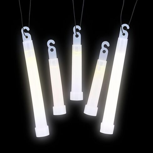 Rhode Island Novelty 4" White Glow Stick, Pack of 12 in Saudi Arabia
