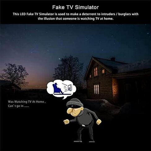 The Ultimate TV Simulator Light for Home Security | Auto-On at Dusk with Timer & Adjustable LED Head | Deter Burglars & Create a Lived-in Look When You're Away in Saudi Arabia