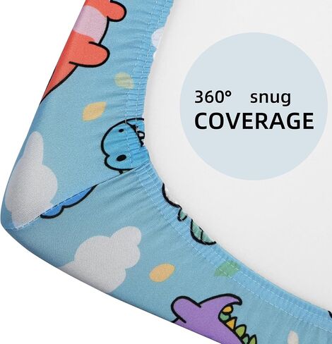 Pack and Play Sheets, 2 Pack Mini Crib Sheets for 38x26 Mattress, Stretchy Snug Fit Playard Fitted Sheet, Soft Breathable Cozy Material, Compatible with Graco Pack n Play for Baby and Toddler in Saudi Arabia
