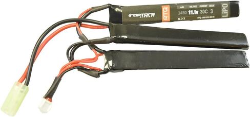 RTQ Raptors Airsoft 11.1v 1450 mAh 30C Airsoft LiPO Nunchuck Battery in Saudi Arabia