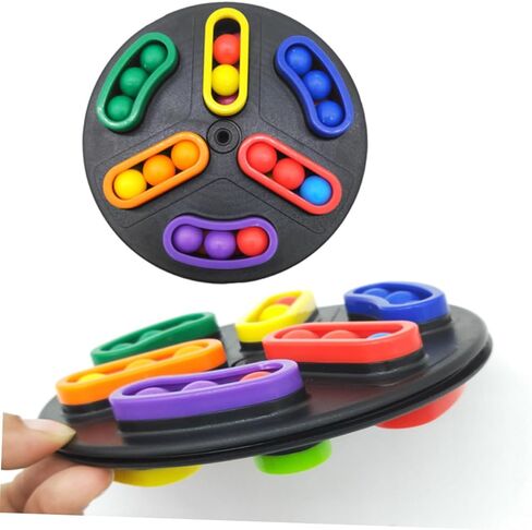 Bead Maze Toy 6.1 Inch Spinning Puzzle Balls Educational Balanceing Beads Toy for Kids Patience Training Stress Relief Desktop Activity Game in Kuwait