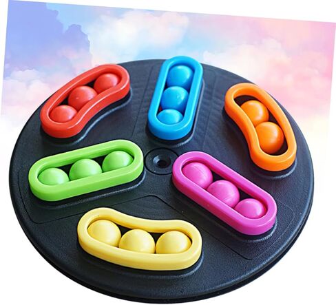 Bead Maze Toy 6.1 Inch Spinning Puzzle Balls Educational Balanceing Beads Toy for Kids Patience Training Stress Relief Desktop Activity Game in Kuwait