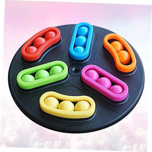 Bead Maze Toy 6.1 Inch Spinning Puzzle Balls Educational Balanceing Beads Toy for Kids Patience Training Stress Relief Desktop Activity Game in Kuwait