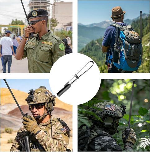 Baofeng Antenna | Ham Radio Antenna | 18.5-inch | Dual Band VHF UHF (144/430MHz) High Gain Antenna | Compatible with Baofeng UV-5R, BF-F8HP, BF-888S, UV-5R Plus, UV-5RX3 and More Ham Radios(1pcs) in Saudi Arabia