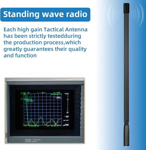 Baofeng Antenna | Ham Radio Antenna | 18.5-inch | Dual Band VHF UHF (144/430MHz) High Gain Antenna | Compatible with Baofeng UV-5R, BF-F8HP, BF-888S, UV-5R Plus, UV-5RX3 and More Ham Radios(1pcs) in Saudi Arabia