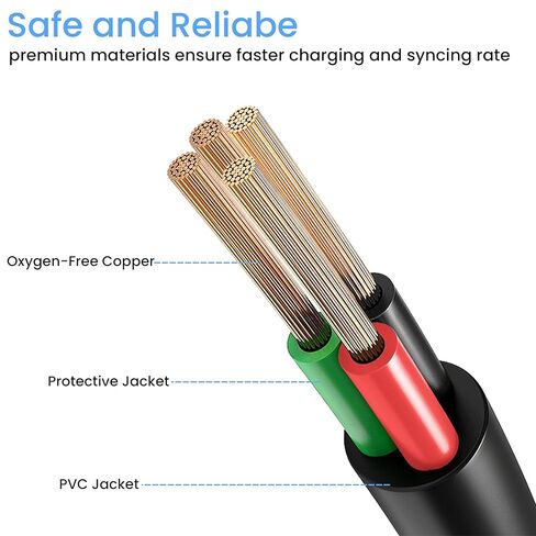 Vancle 2 Pack كابل شاحن لآلات تكساس إنسترومنتس TI-84 Plus CE، TI84 Plus C الإصدار الفضي، TI 89 تيتانيوم، TI-Nspire CX/CAS آلة حاسبة الرسوم البيانية in Saudi Arabia