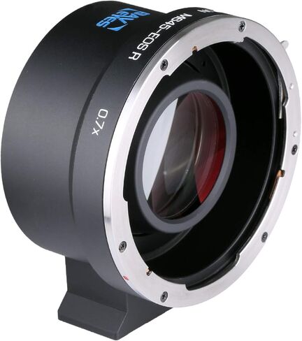 محول عدسة بصري مخفض بؤري 0.7X من KIPON متوافق مع عدسة تثبيت Mamiya 645 لكاميرا Canon EOS R RF بدون مرآة in Kuwait