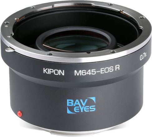 محول عدسة بصري مخفض بؤري 0.7X من KIPON متوافق مع عدسة تثبيت Mamiya 645 لكاميرا Canon EOS R RF بدون مرآة in Kuwait