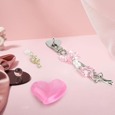 مجموعة سحر لطيفة لجهاز كيندل، بما في ذلك 8 قطع من قابس الغبار من النوع C/USB C، وحامل قبضة القلب، وسلاسل المفاتيح اللامعة مع خطاف in Kuwait