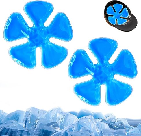 Head Ice Pack, Hat Ice Pack, Hot & Cold Pack, Helmet Ice Head Cap, Headache Cool Down (Blue) in Kuwait