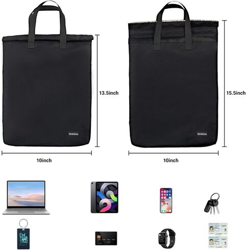 Faraday Bag for Electronics 5G/Bluetooth/WiFi/GPS Signal Blocking, Anti-Tracking Faraday Cage with Handle, EMP Protection Bag for Laptops, Tablets, Phones, Car Keys (15.5X10inch) in Saudi Arabia