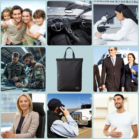 Faraday Bag for Electronics 5G/Bluetooth/WiFi/GPS Signal Blocking, Anti-Tracking Faraday Cage with Handle, EMP Protection Bag for Laptops, Tablets, Phones, Car Keys (15.5X10inch) in Saudi Arabia