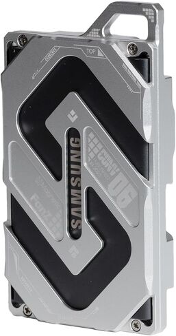 حافظة توسيع مغناطيسية من الألومنيوم لجهاز Samsung SSD T7 - ​​مع تركيب برغي 1/4 (أسود) in Kuwait