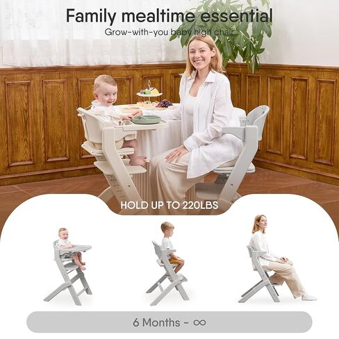 كرسي مرتفع للأطفال قابل للغسل لكامل الجسم مع وسادة ناعمة، قابل للتعديل لمدة 6 أشهر إلى 220 رطل - كراسي عالية متعددة الوظائف وقابلة للتحويل للأطفال الرضع والأطفال الصغار - محمولة وسهلة التشغيل in Kuwait
