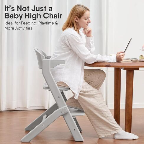 كرسي مرتفع للأطفال قابل للغسل لكامل الجسم مع وسادة ناعمة، قابل للتعديل لمدة 6 أشهر إلى 220 رطل - كراسي عالية متعددة الوظائف وقابلة للتحويل للأطفال الرضع والأطفال الصغار - محمولة وسهلة التشغيل in Kuwait