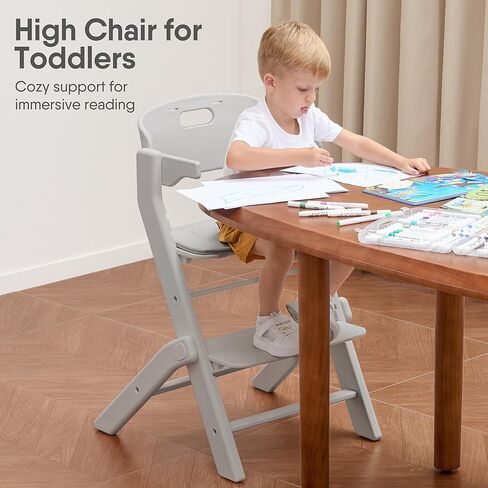 كرسي مرتفع للأطفال قابل للغسل لكامل الجسم مع وسادة ناعمة، قابل للتعديل لمدة 6 أشهر إلى 220 رطل - كراسي عالية متعددة الوظائف وقابلة للتحويل للأطفال الرضع والأطفال الصغار - محمولة وسهلة التشغيل in Kuwait