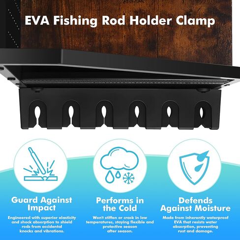 حاملات قصبة الصيد للمرآب، حامل صنارة الصيد من 3 طبقات، يحمل ما يصل إلى 12 صنارة، منظم صيد السمك مع لوح تعليق وخطاطيف وعجلات قابلة للقفل، تخزين عصا الصيد لمجموعات البكرات/الصيد/الصيد in Kuwait