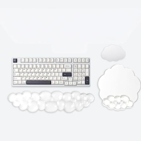 Gradient Pink Keyboard Wrist Rest and Gel Cloud Mouse Pad Wrist Support Set in Saudi Arabia
