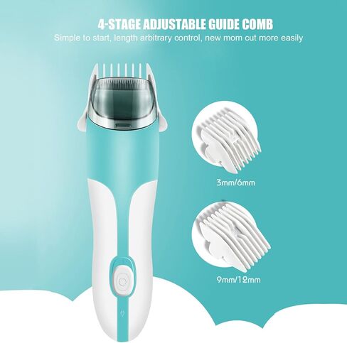 Baby Electric Hair Trimmer Strong Suction Ceramic Stainless Steel Cutter for Home Use Portable Hair Clipper Baby Hair Shaver in Saudi Arabia
