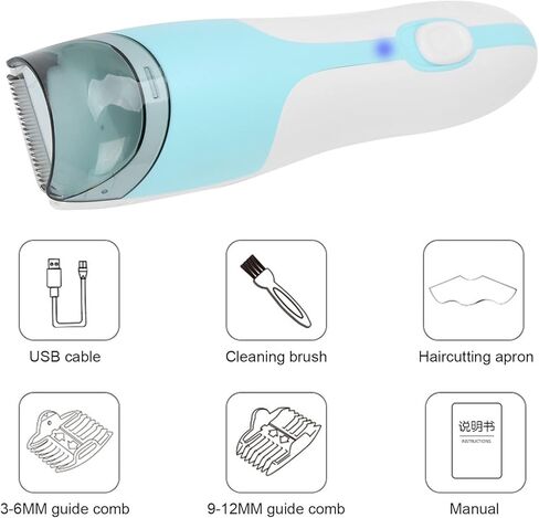 Baby Electric Hair Trimmer Strong Suction Ceramic Stainless Steel Cutter for Home Use Portable Hair Clipper Baby Hair Shaver in Saudi Arabia
