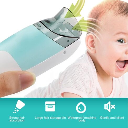Baby Electric Hair Trimmer Strong Suction Ceramic Stainless Steel Cutter for Home Use Portable Hair Clipper Baby Hair Shaver in Saudi Arabia