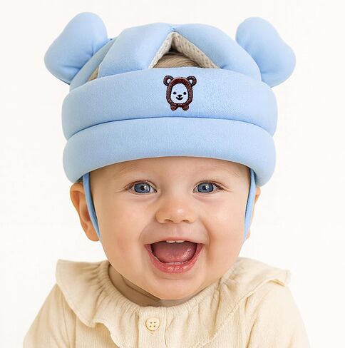 Baby Head Protector for Crawling Walking, Infant Helmet with Foam Bumpers, Adjustable Baby Helmet for Crawling Walking, Toddler Helmet - Head Protector for Baby Walking 12-36 Months. in Saudi Arabia