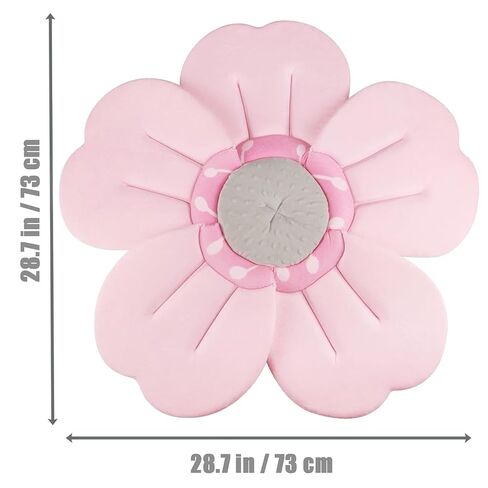 PandaEar Baby Bath Pad for Infant Newborn, Bathtub Sink Flower 5 Petals Mat, Petal Soft Supports Lounger Essentials Shower Gift (Pink) in Saudi Arabia