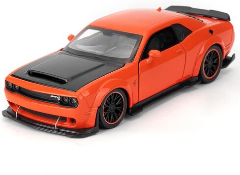 لعبة سيارات 1:32 متوافقة مع سيارات دودج تشالنجر SRT هيلكات النموذجية، مركبات مصبوبة قابلة للسحب، سيارات قابلة للجمع مع أصوات وأضواء للأطفال الأولاد والبنات والكبار، هدية أرجوانية in Kuwait
