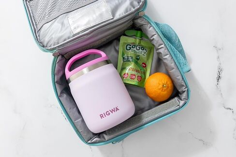 RIGWA POD TRIO SET - CLOUD - Ceramic Coated Stainless Steel Insulated Pod Set - Leakproof Food Pods with Lids - Complementary Triton Inserts - Non-Toxic & BPA Free in Saudi Arabia