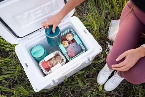 RIGWA POD TRIO SET - CLOUD - Ceramic Coated Stainless Steel Insulated Pod Set - Leakproof Food Pods with Lids - Complementary Triton Inserts - Non-Toxic & BPA Free in Saudi Arabia