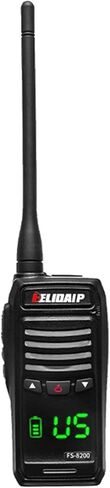 FS-8200 مقاوم للماء جهاز اتصال لاسلكي IP68 راديو VHF عائم، 2500 مللي أمبير في الساعة قابل لإعادة الشحن، النوع C، 128 قناة، شاشة مخفية، خفيف الوزن، أجهزة راديو محمولة ثنائية الاتجاه للسواحل وصيد الأسماك والتجديف (عبوة واحدة) in Kuwait