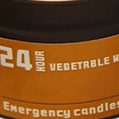 شموع التخييم، 4 قطع غير معطرة للاستخدام في الهواء الطلق لمدة 24 ساعة، شموع شمع القصدير للبقاء على قيد الحياة - من أجل مغامرة العاصفة والسفر وحقيبة الظهر والصيد والصيد in Saudi Arabia