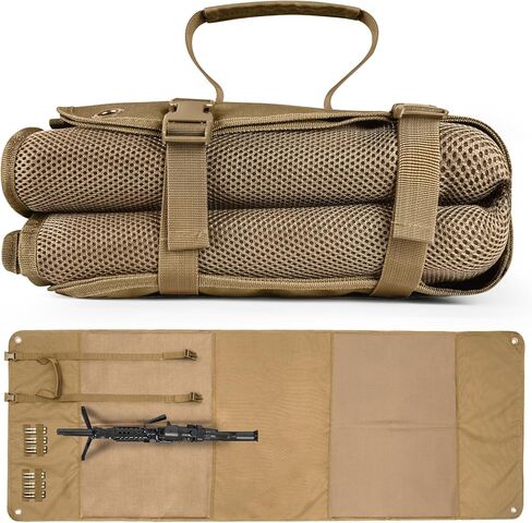 حصيرة الرماية المبطنة الكبيرة جدًا - حصيرة نطاق تكتيكية قابلة للحمل ومقاومة للماء وغير قابلة للانزلاق مع بطانة سميكة، حامل Bipod للصيد والرماية على مقاعد البدلاء in Kuwait