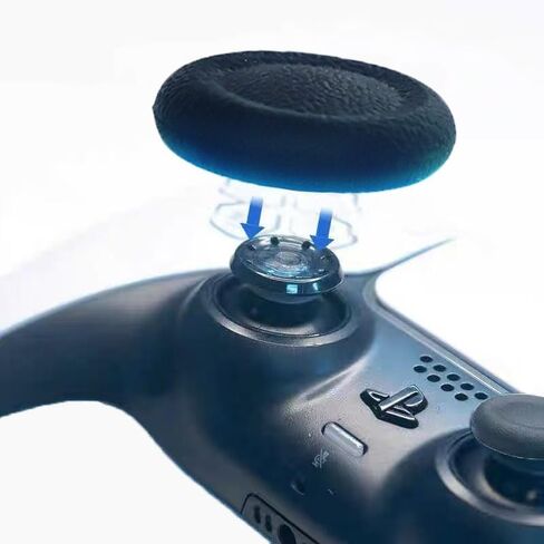 12 قطعة من أغطية مقابض الإبهام البديلة لوحدة تحكم PS4/PS5، أغطية مقابض الإبهام، مضادة للالتصاق، مضادة للانزلاق، مضادة للخدش، أغطية عصا التحكم قطع غيار مقابض عصا التحكم in Kuwait