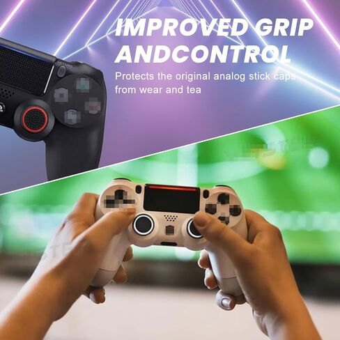 10 Pairs Silicone Analog Stick Covers Thumb Grips for PS5 Controller PS4 Joystick Caps in Saudi Arabia