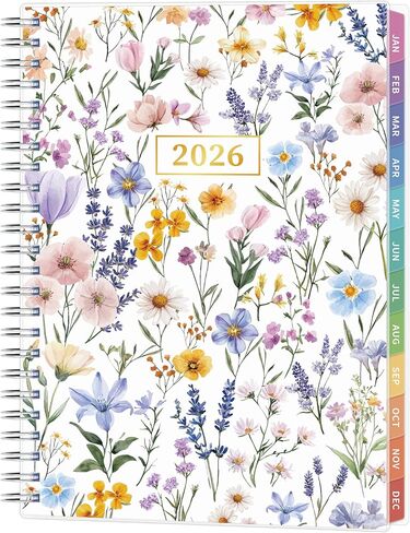 2026 Appointment Book, 30 Minutes-Hourly, Weekly ＆ Monthly Calendar Planner 2026, Jan 2026 - Dec 2026, 6.2'' x 8.4'', 2026 Daily Planner with Tabs ＆Pocket, Flexible Cover, Great for Office, Home, School in Saudi Arabia