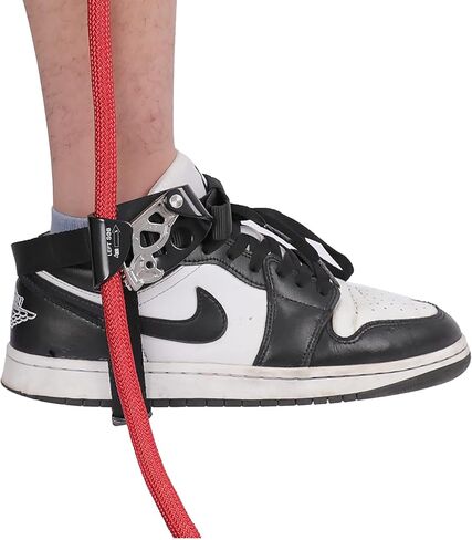 Foot Ascender، شجرة تسلق الصخور في الهواء الطلق، جهاز تسلق الجبال معدات تسلق الجبال لحبل 8-13 مم (يسار أسود + برتقالي يمين) in Kuwait