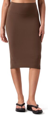 Colorfulkoala Dreamlux Women’s Midi Pencil Skirt – High Waist Stretch, Below Knee Bodycon for Office Work & Business Casual in Saudi Arabia