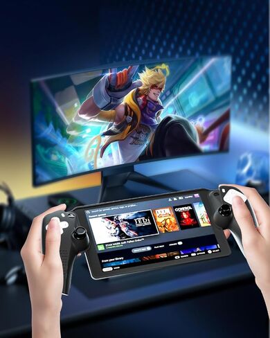 GLDRAM Protective Case for PlayStation Portal Remote Player, Silicone Skin Cover Full Protector with 4 Non-Slip Thumb Grips for PS Portal Accessories - Not Deformed & Stain-Resistant - Black in Saudi Arabia