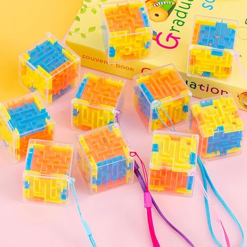 3PCS Walking Bead Space Training Maze Puzzle Logical Thinking Educational Toy for Parents Stress Reduce Pocket Walking Bead Maze in Kuwait